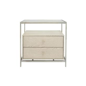 Paradox Nightstand w/Glass Top