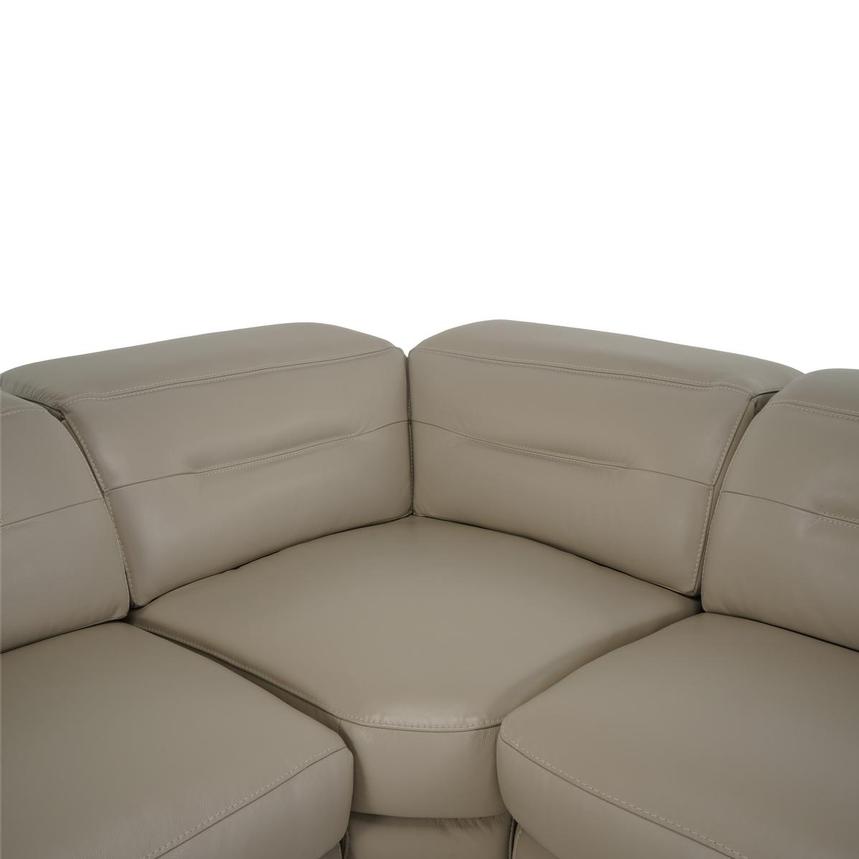 Anabel Cream Home Theater Leather Seating with 5PCS/3PWR  alternate image, 5 of 10 images.