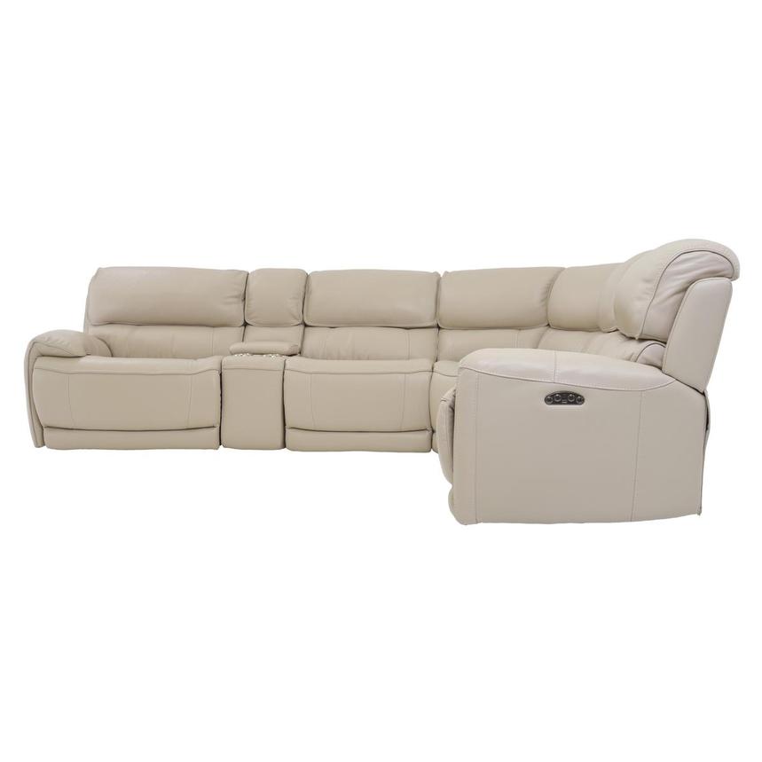 Cody Cream Leather Power Reclining Sectional with 6PCS/3PWR  alternate image, 3 of 8 images.