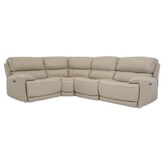 Cody Cream Leather Power Reclining Sectional with 6PCS/3PWR Cody Cream Leather Power Reclining Sectional with 6PCS/3PWR