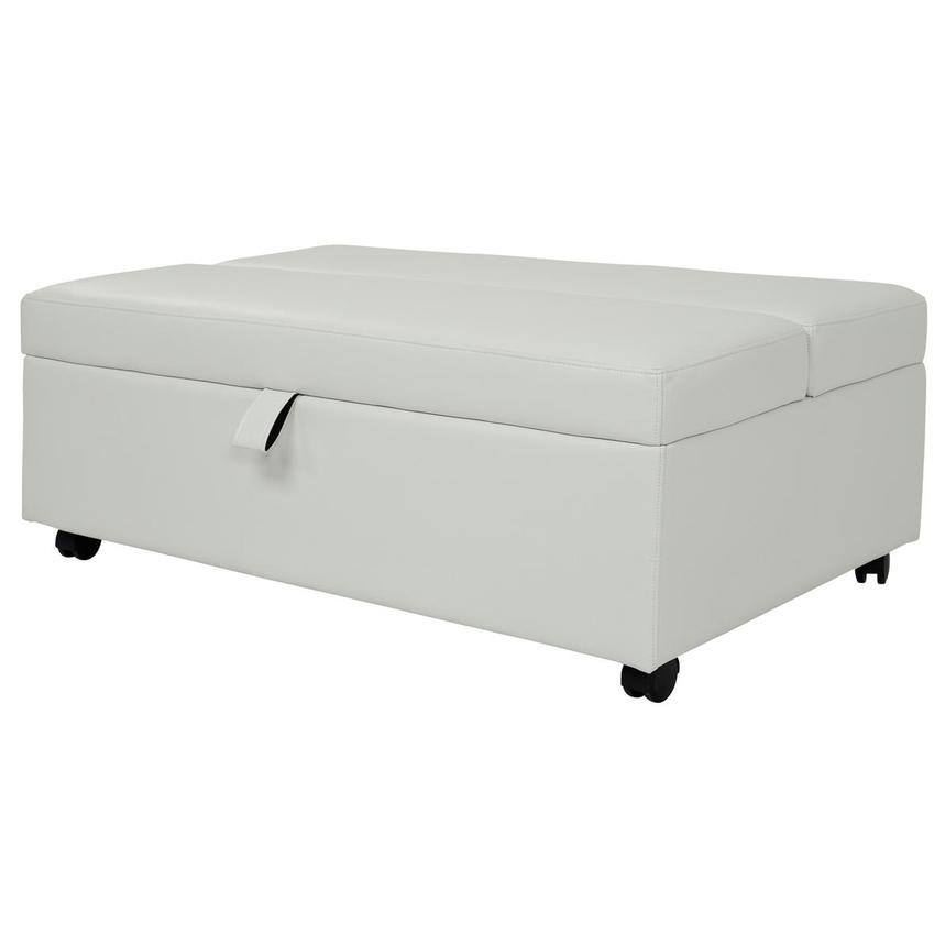 Pressley II White Twin Ottoman Bed w/Casters El Dorado Furniture
