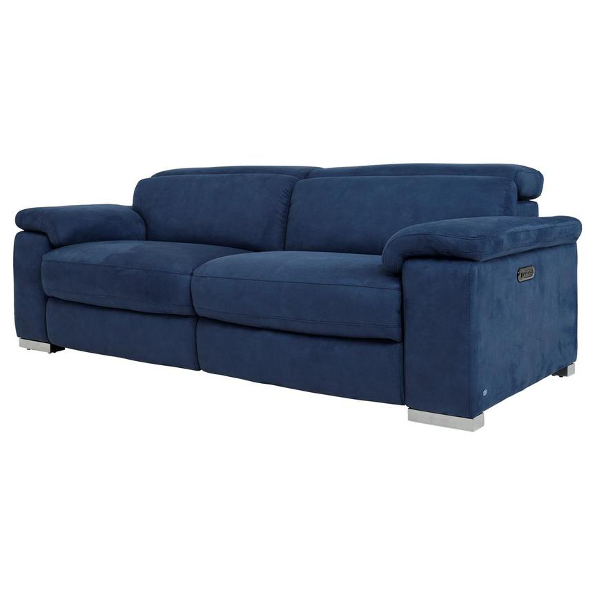 Karly Blue Power Reclining Sofa  alternate image, 3 of 12 images.