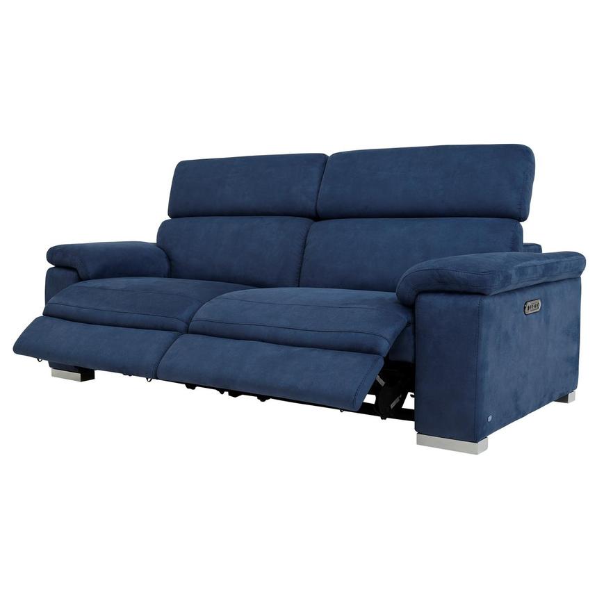 Karly Blue Power Reclining Sofa  alternate image, 3 of 11 images.