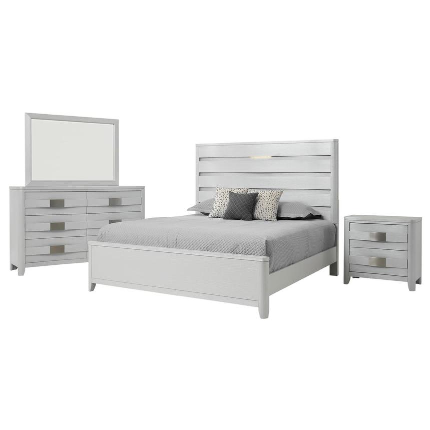 Contour White 4 Piece Queen Bedroom Set