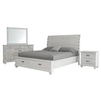 Hamilton White 4-Piece King Bedroom Set