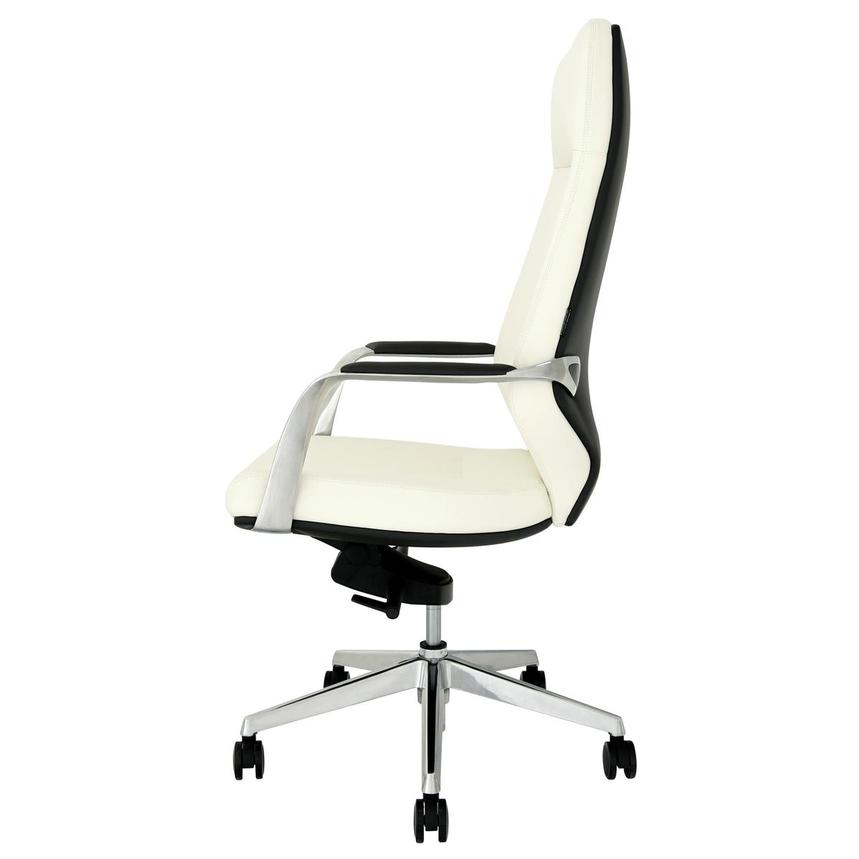 Yoshi White High Back Desk Chair  alternate image, 5 of 9 images.