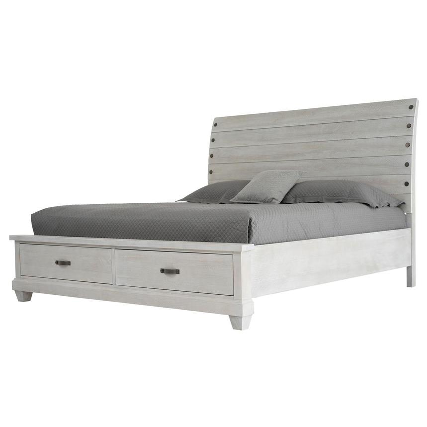 Hamilton White Queen Storage Bed main image, 1 of 9 images.