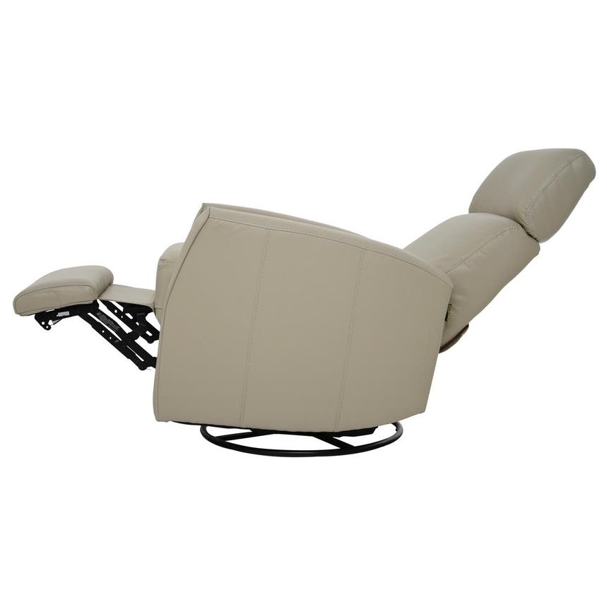 Lucca Cream Leather Power Recliner  alternate image, 5 of 10 images.
