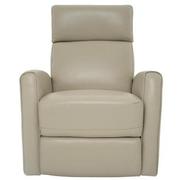 Lucca Cream Leather Power Glider Recliner  main image, 1 of 10 images.