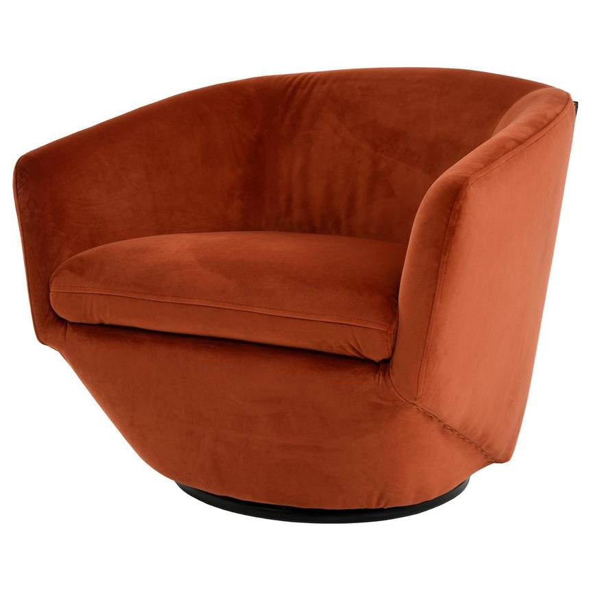 Andy Orange Swivel Accent Chair | El Dorado Furniture