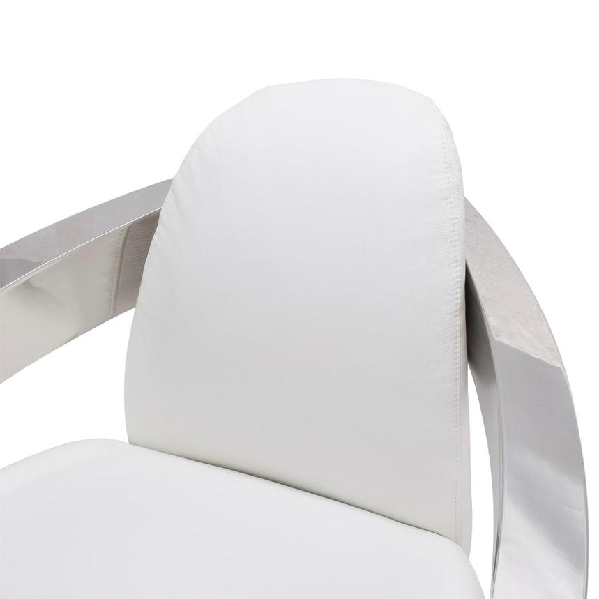 Aviator II White Leather Accent Chair  alternate image, 5 of 7 images.