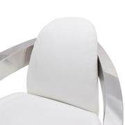 Aviator II White Leather Accent Chair  alternate image, 5 of 7 images.