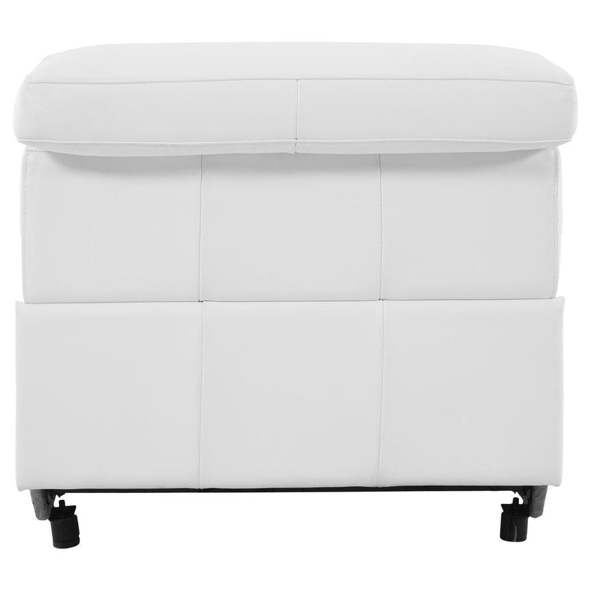 Anchi White Power Motion Armless Recliner  alternate image, 4 of 5 images.