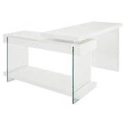 Cherish White L-Shaped Desk  alternate image, 6 of 10 images.