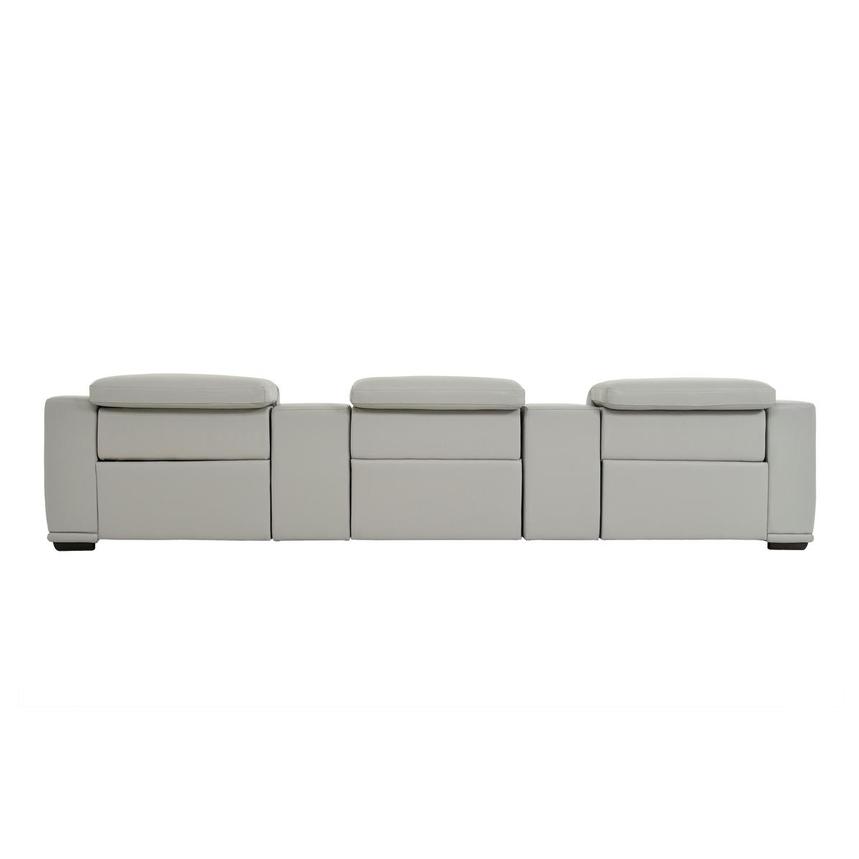 Davis 2.0 Silver Home Theater Leather Seating with 5PCS/3PWR  alternate image, 5 of 11 images.