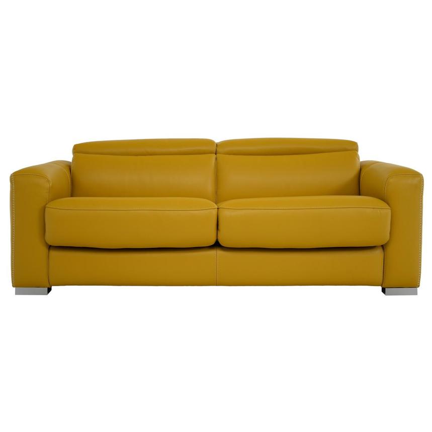 Bay Harbor Yellow Leather Sleeper El Dorado Furniture Bay Harbor Yellow Leather Sleeper El