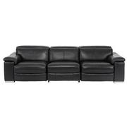 Charlie Black Leather Power Reclining Sofa  main image, 1 of 8 images.