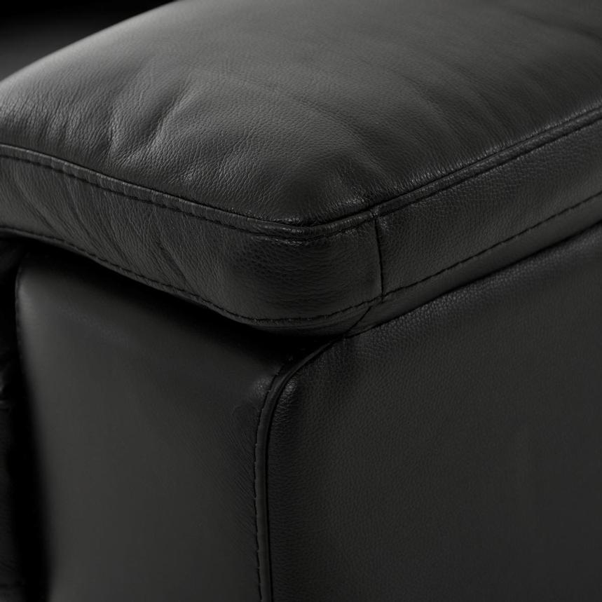 Charlie Black Leather Power Reclining Sofa  alternate image, 8 of 12 images.