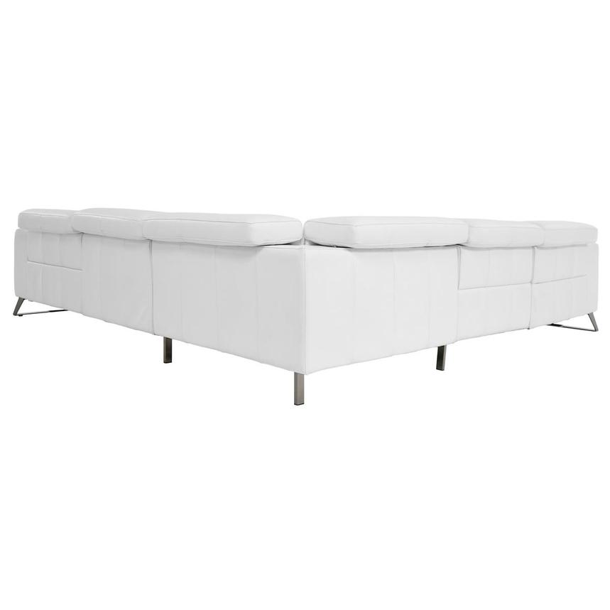 Anchi White Leather Power Reclining Sectional with 5PCS/3PWR  alternate image, 5 of 12 images.