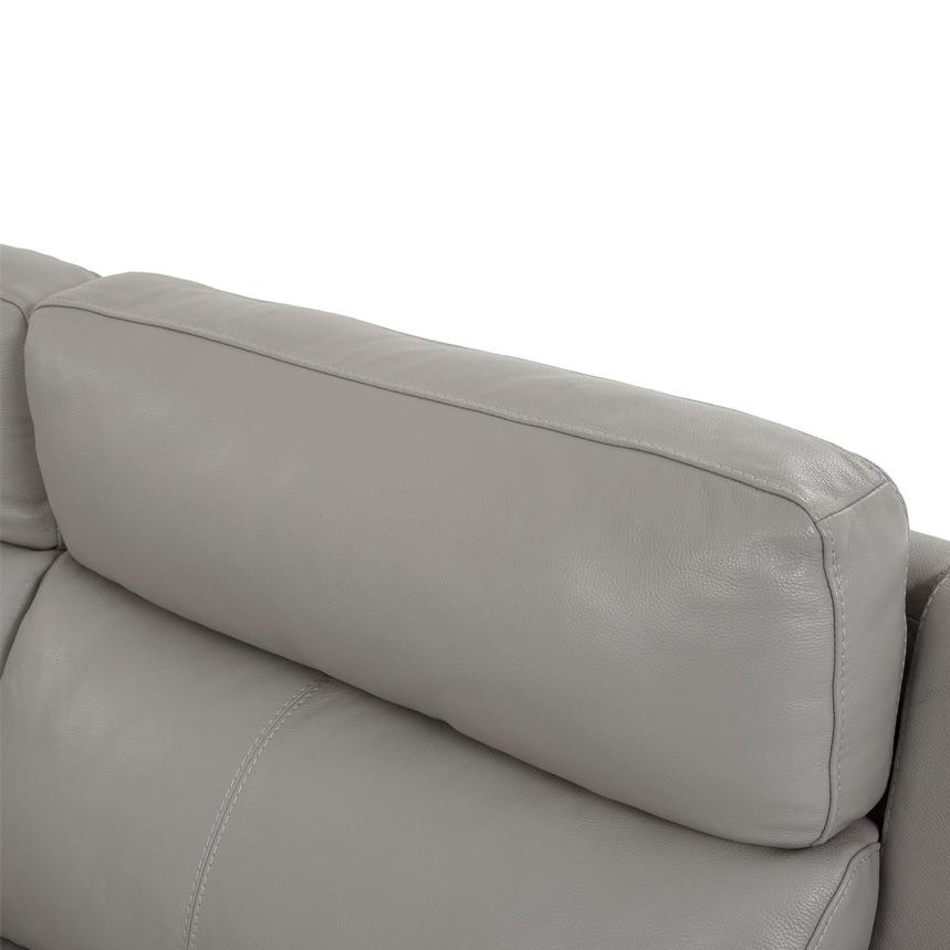 Barry Gray Leather Power Reclining Sectional with 6PCS/3PWR  alternate image, 8 of 14 images.