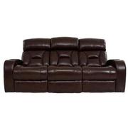 Gio Brown Leather Power Reclining Sofa  main image, 1 of 18 images.
