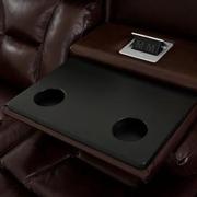 Gio Brown Leather Power Reclining Sofa  alternate image, 11 of 18 images.