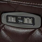 Gio Brown Leather Power Reclining Sofa  alternate image, 16 of 18 images.