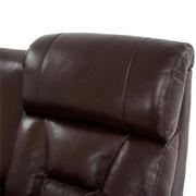 Gio Brown Leather Power Reclining Sofa w/Console  alternate image, 6 of 15 images.