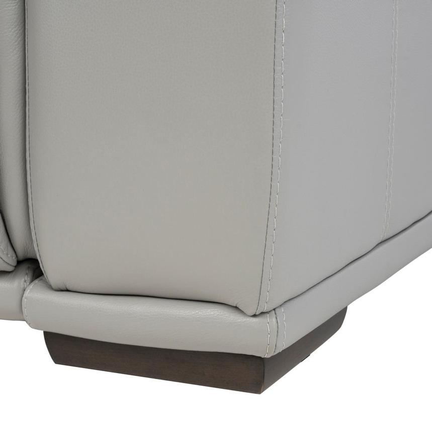 Davis 2.0 Silver Leather Power Reclining Sectional with 5PCS/2PWR alternate image, 11 of 12 images.