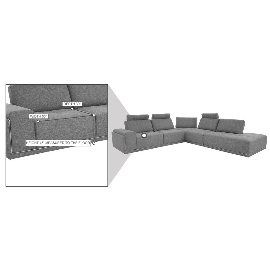 Satellite Sectional Sofa w/Right Chaise  alternate image, 5 of 6 images.