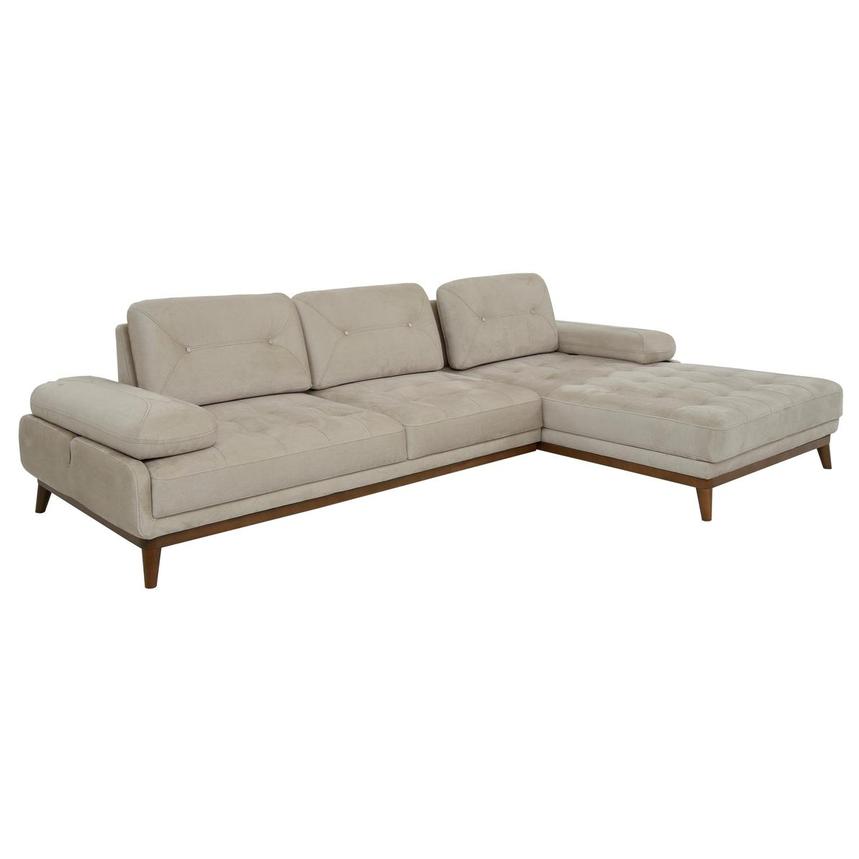 Pralin I Cream Sofa W Right Chaise