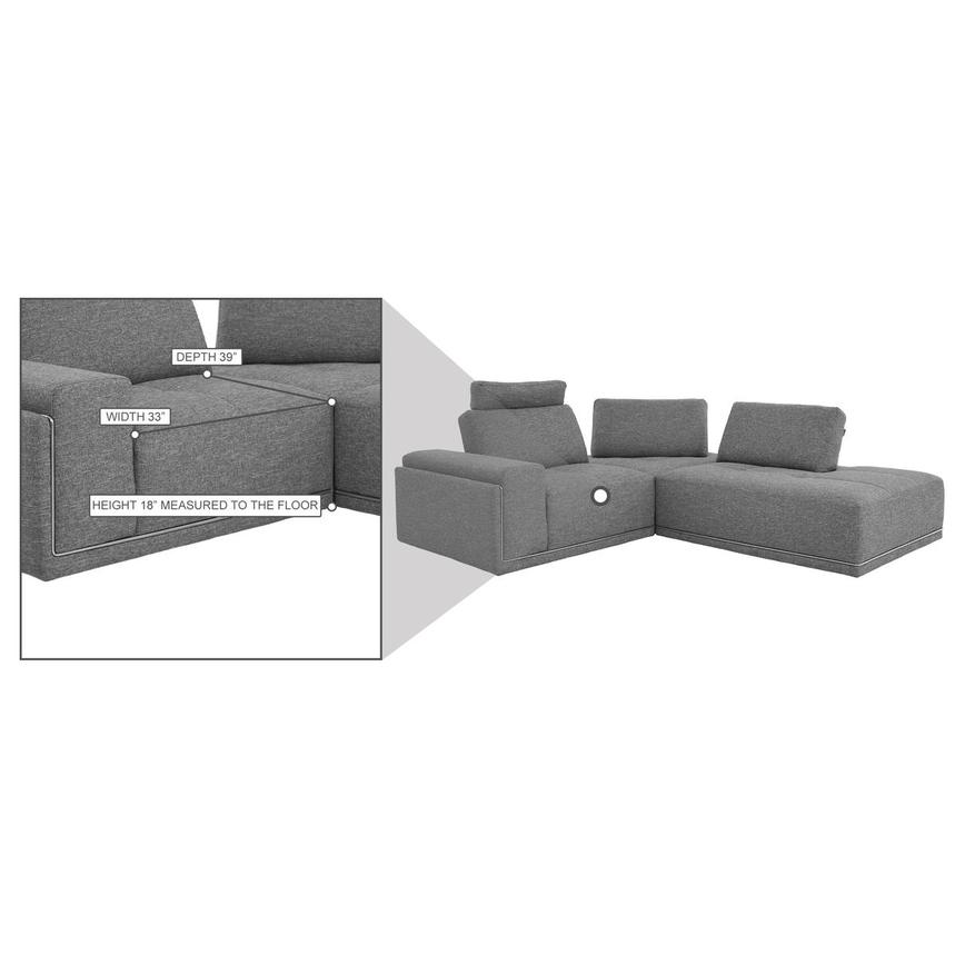 Satellite 3PC Corner Sofa w/Right Chaise alternate image, 5 of 6 images.