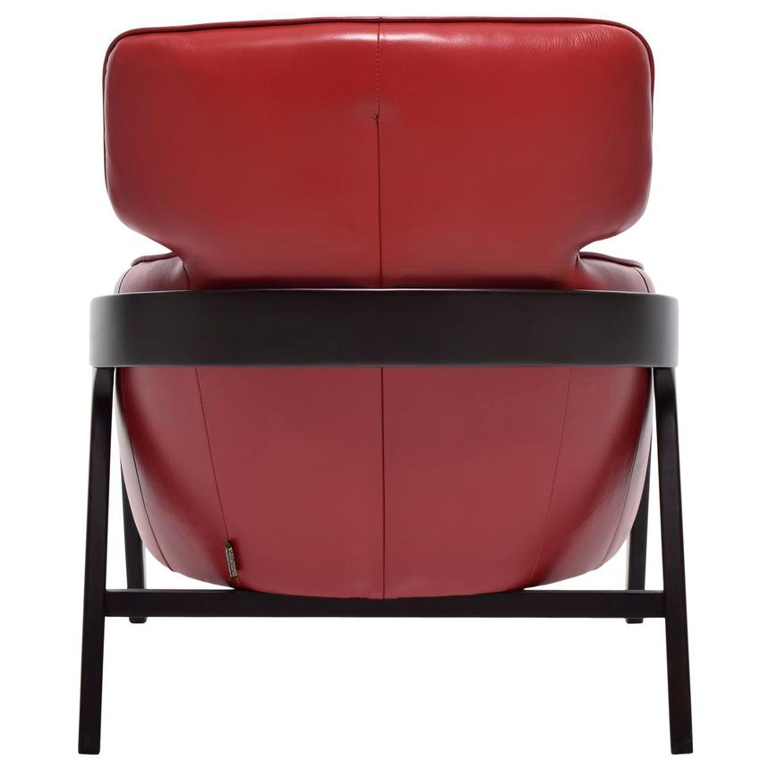Arlene Red Leather Accent Chair  alternate image, 4 of 8 images.