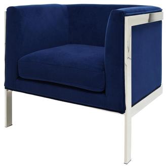 Silber Blue Accent Chair