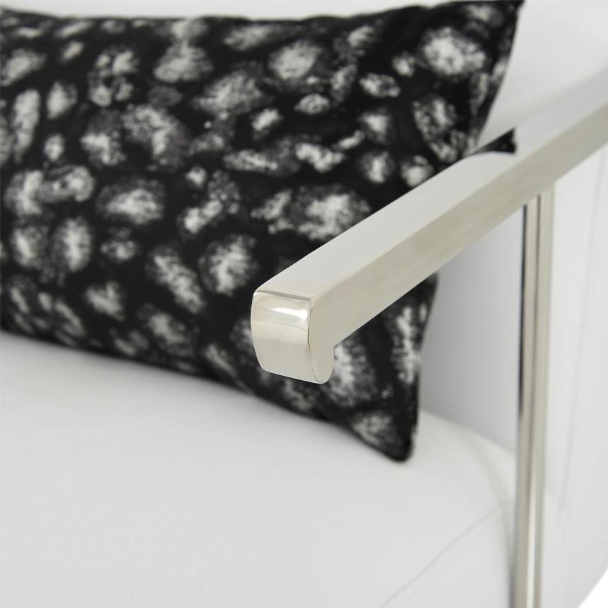 Baldo White Accent Chair  alternate image, 7 of 9 images.