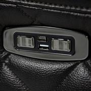Gio Black Leather Power Reclining Sofa  alternate image, 16 of 18 images.