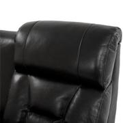 Gio Black Leather Power Reclining Sofa w/Console  alternate image, 6 of 15 images.