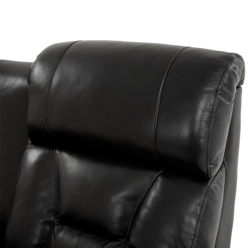 Gio Black Leather Power Reclining Sofa w/Console alternate image, 6 of 15 images.