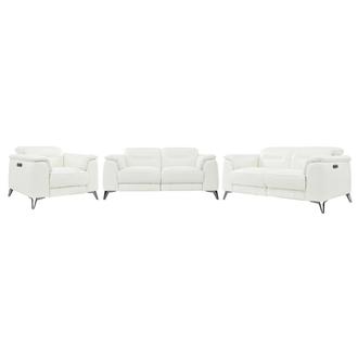 Anabel White Living Room Set