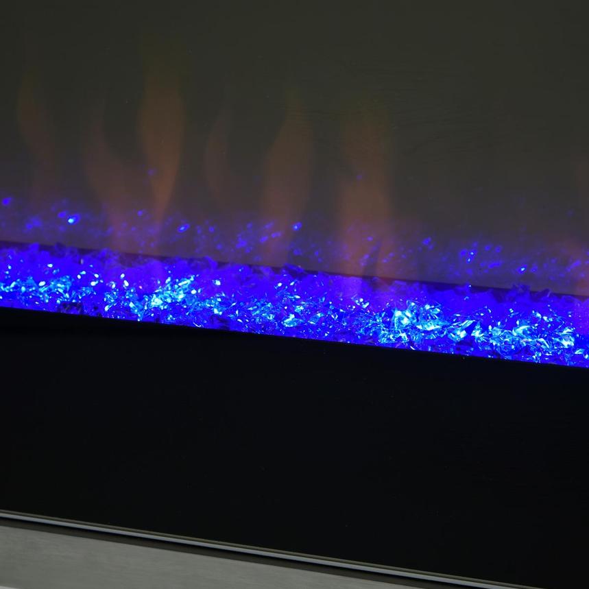 Teire White Electric Fireplace w/Cabinets  alternate image, 11 of 15 images.