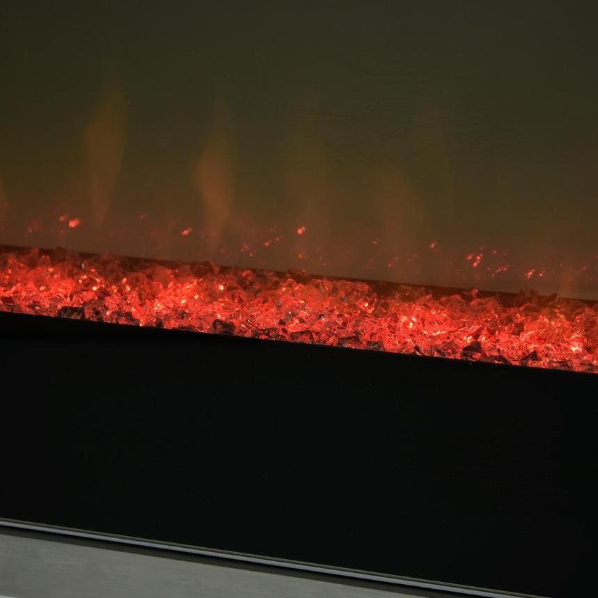 Teire White Electric Fireplace w/Cabinets  alternate image, 10 of 15 images.