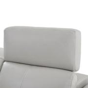 Charlie Light Gray Leather Power Reclining Loveseat  alternate image, 6 of 11 images.
