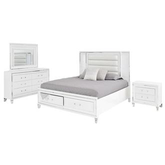 Stephanie White 4-Piece Queen Bedroom Set