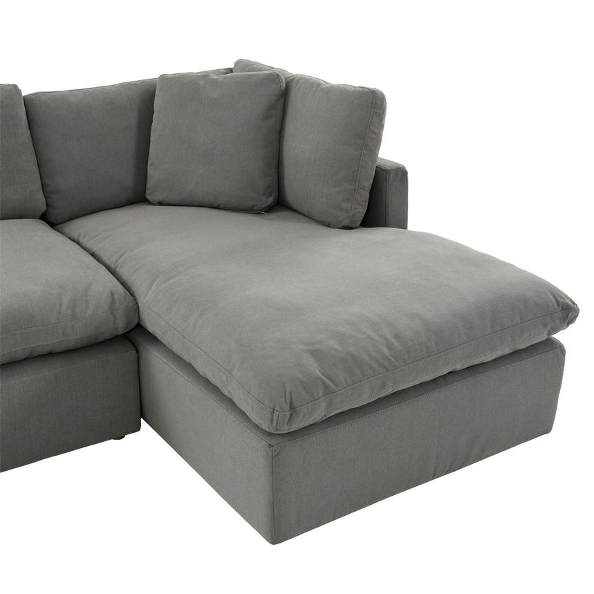 Neapolis Gray Corner Sofa w/Right Chaise  alternate image, 5 of 6 images.