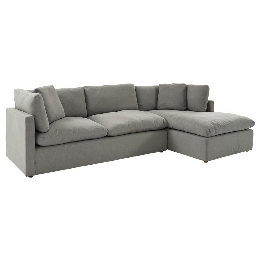 Neapolis Gray Corner Sofa W Right Chaise El Dorado Furniture