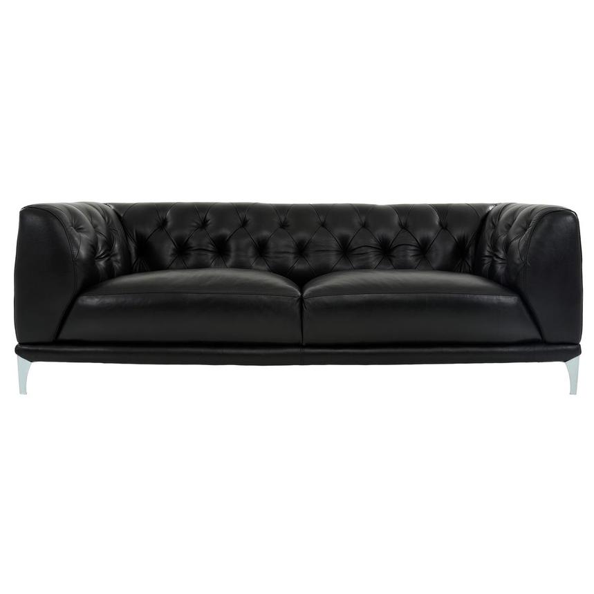 Diana Black Leather Sofa El Dorado Furniture