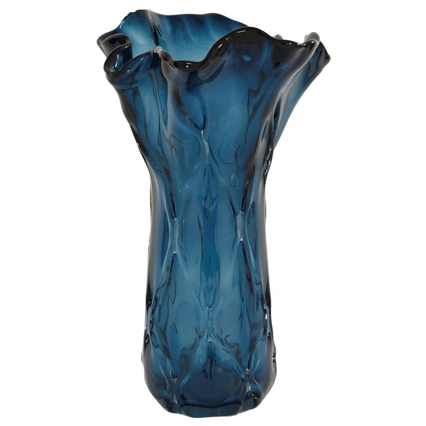 Mahle Blue Glass Vase  alternate image, 3 of 5 images.