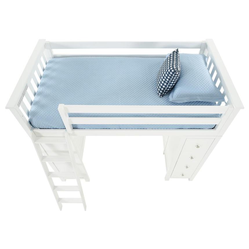 Haus White Twin Loft Bed w/Desk & Chest  alternate image, 8 of 15 images.