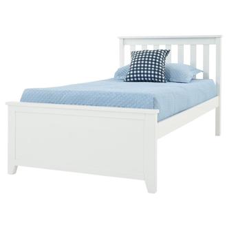 Haus White Twin Panel Bed