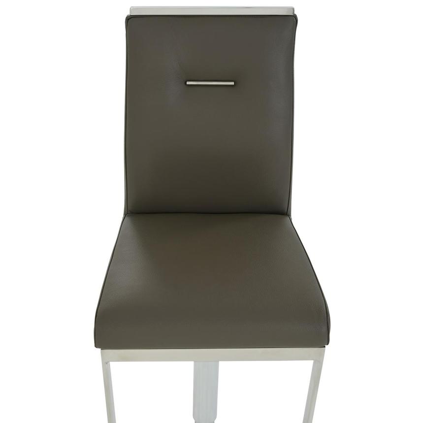 Hyde Leather Gray Leather Adjustable Stool  alternate image, 6 of 9 images.